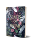 Book cover of 'Beasts of Briar' by Tee Harlowe with floral and feather design.