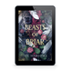 E-reader displaying the cover of 'Beasts of Briar' by Tee Harlowe on a white background