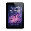 E-reader displaying the cover of 'Death Witch' by Tee Harlowe on a white background