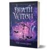 Book cover of 'Death Witch' by Tee Harlowe with a purple and blue color scheme.