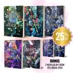 Collection of books by Tee Harlowe with colorful covers and a discount badge.