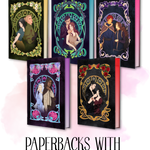 Set of six decorative boxes with artistic illustrations of couples on a white background