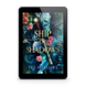 E-reader displaying the book cover of 'Ship of Shadows' by Tee Harlowe on a white background