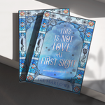 Book titled 'This is Not Love at First Sight' by Tee Harlowe with decorative cover on a light background