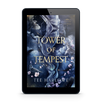 E-reader displaying the book cover of 'Tower of Tempest' by Tee Harlowe on a white background