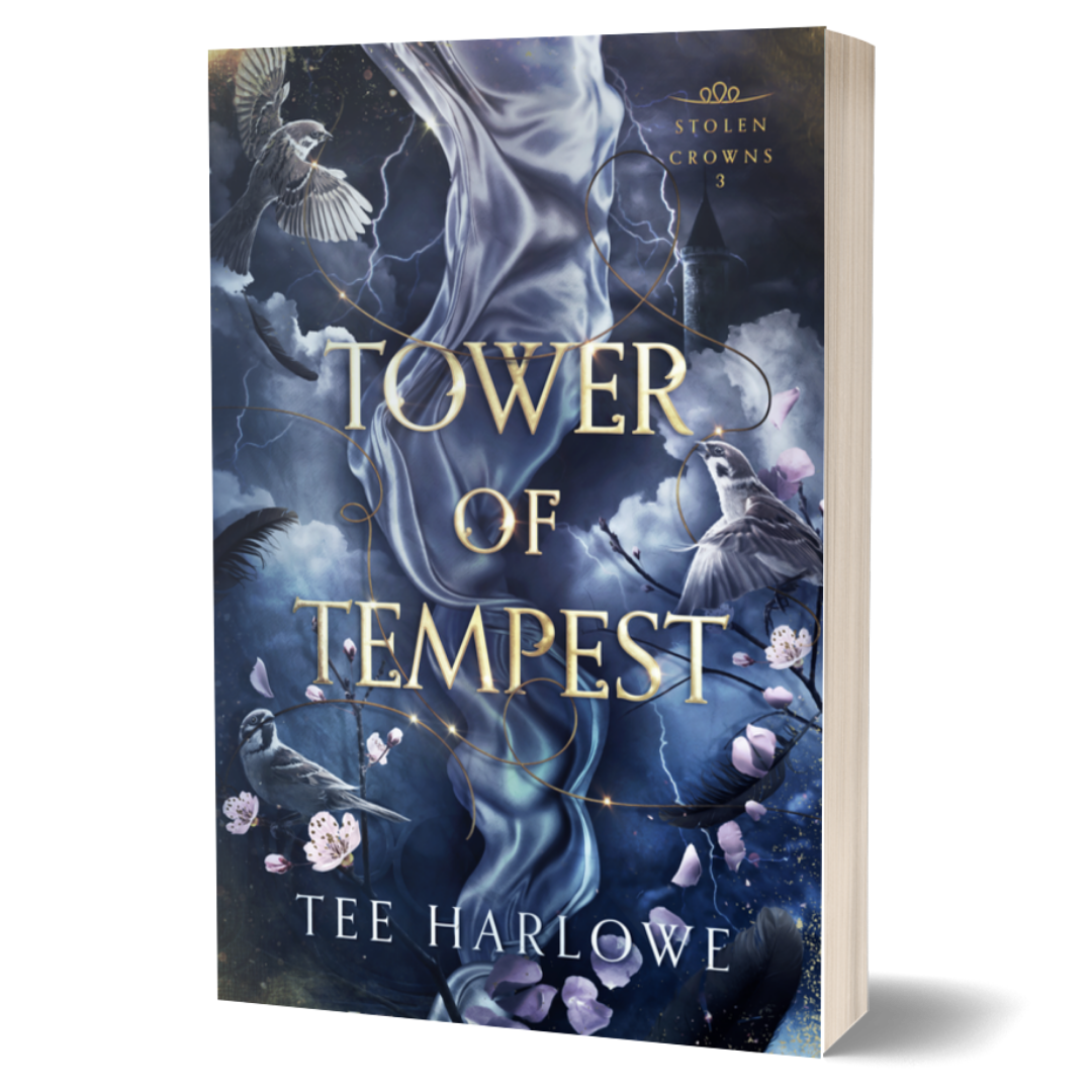 Book cover of 'Tower of Tempest' by Tee Harlowe with a mystical design.