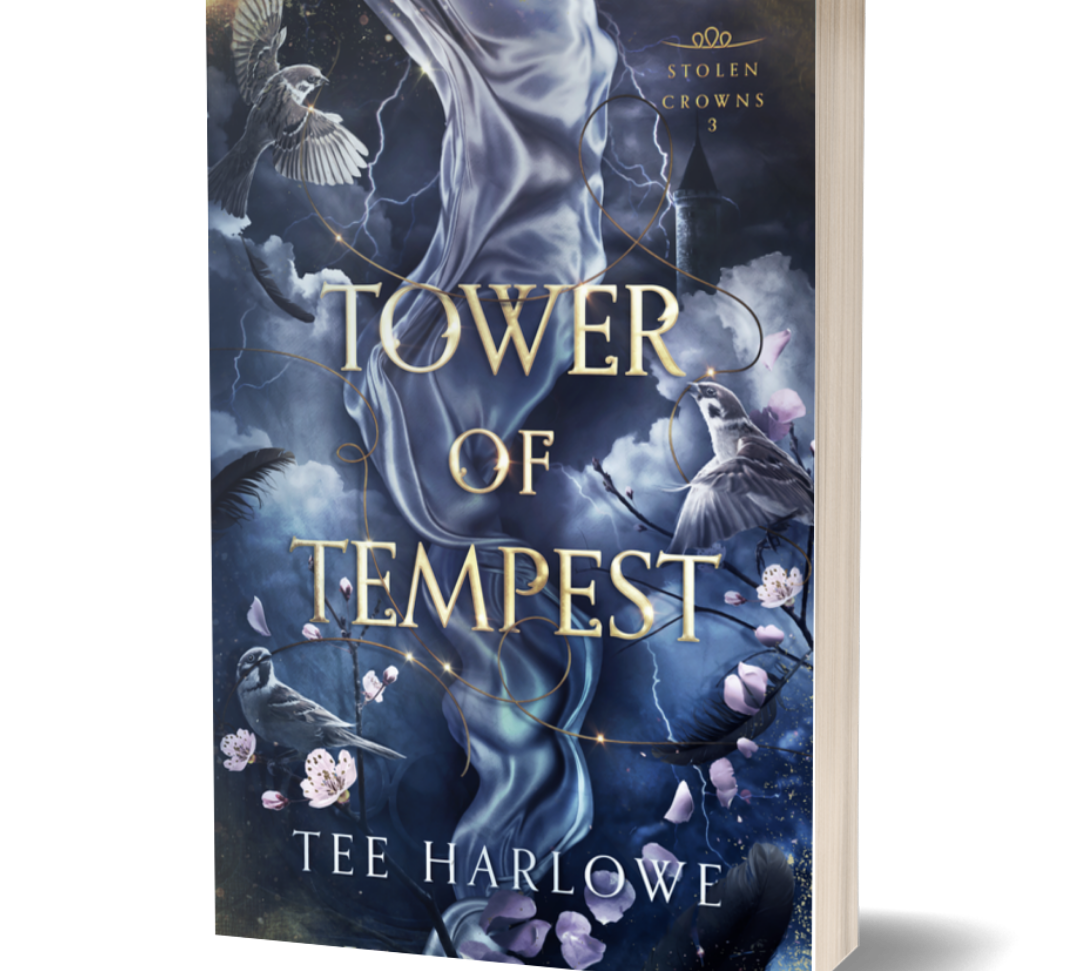 Book cover of 'Tower of Tempest' by Tee Harlowe with a mystical design.
