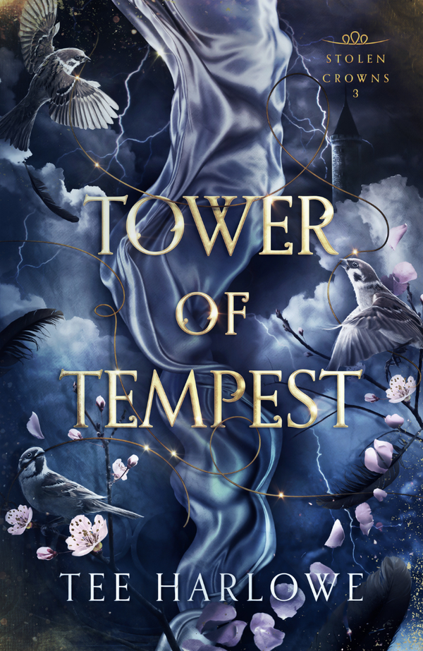Book cover of 'Tower of Tempest' with mystical design elements.
