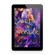 E-reader displaying the book cover of 'Wilds of Wonder' by Tee Harlowe on a white background