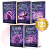 Five books from the 'Witches of Whispering Willows' series by Tee Harlowe with a discount badge on a white background.