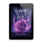 Ebook cover of 'Witch You Were Here' by Tee Harlowe on a tablet screen.